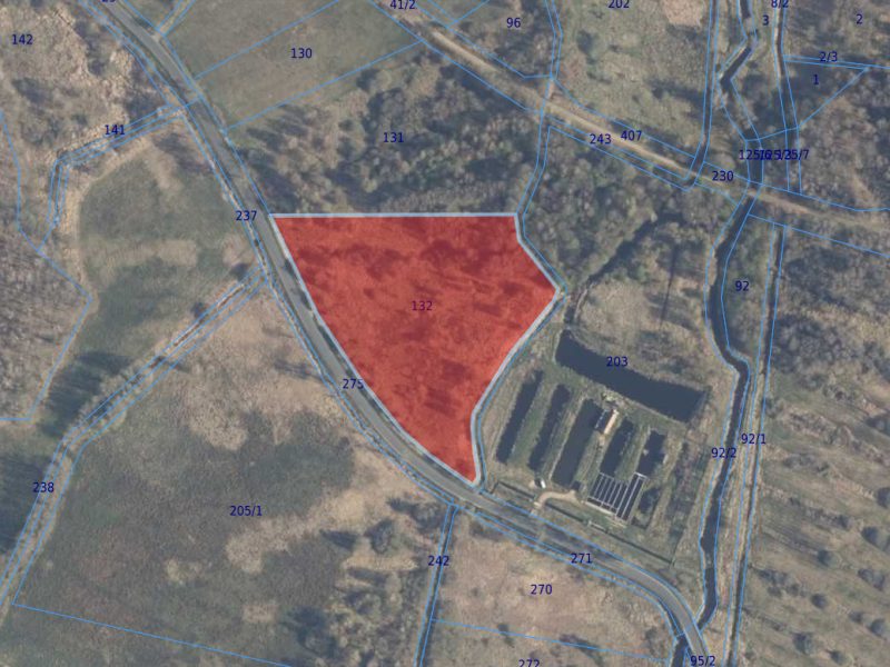 Syndyk sprzeda udział 1/4 niewydzielonej części nieruchomości Pomiłowo działki nr 77, 132, 149, 153